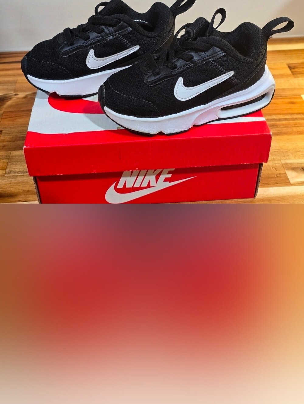 Used Nike Toddler's Boy Air Max Black & White Sneakers Size 7C